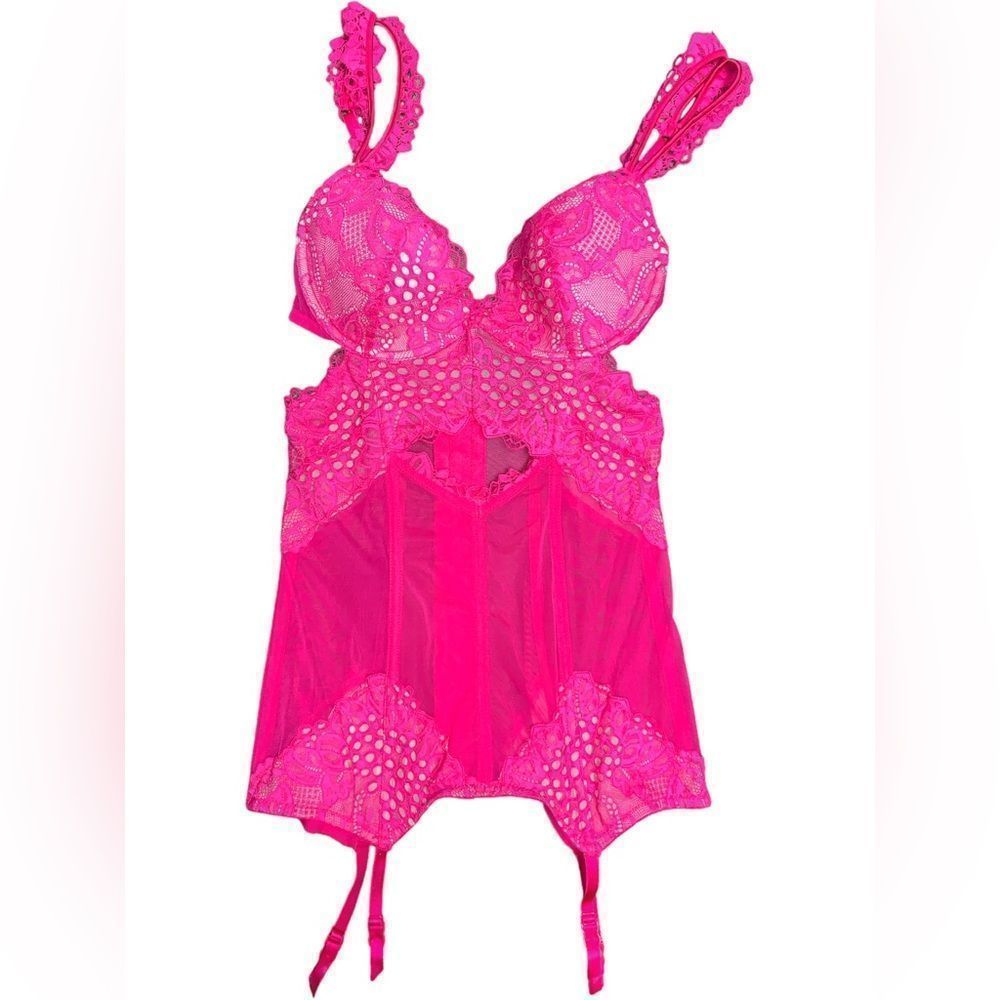 Victoria’s Secret Women’s Corset, Hot Pink, Sexy, Size 34C, Used Excellent Cond